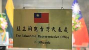Kein Botschafter mehr: China straft Litauen wegen Taiwan-Streits ab