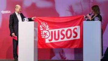 Scholz wirbt bei Jusos für Unterstützung der Ampel-Koalition