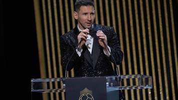Preisverleihung in Paris: Enttäuschung für Lewandowski - Goldener Ball für Messi