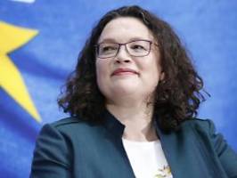 Will nicht Ministerin werden: SPD will Nahles zur BA-Chefin machen