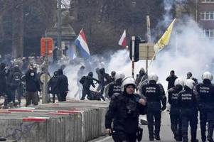 Krawalle bei Demo gegen Corona-Maßnahmen in Brüssel
