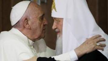 ukraine-krieg: papst kritisiert russischen patriarchen kyrill