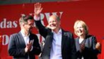 Landtagswahl in Nordrhein-Westfalen: Olaf Scholz wirbt in Köln für SPD-Spitzenkandidaten