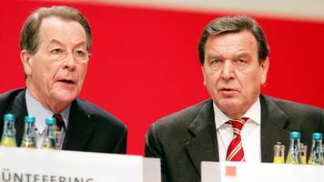 SPD | Franz Müntefering distanziert sich von Gerhard Schröder: Da ist für mich Ende