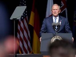 Peinlicher Lapsus vor Publikum: Bush verurteilt Invasion im Irak - und meint Ukraine