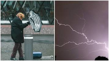 Ruhrgebiet: Heftige Unwetter mit Hagel,  Starkregen und Sturm erwartet