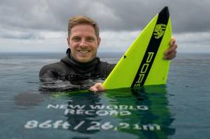 Ritt der Megawelle: Steudtner träumt von neuem Surf-Rekord