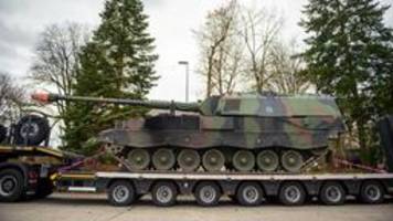 Erste deutsche Panzerhaubitzen in Ukraine eingetroffen