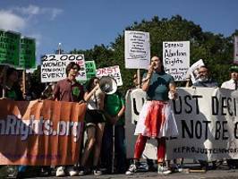 tausende demonstrieren: erste us-bundesstaaten erlassen abtreibungsverbote