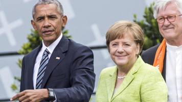Barack Obama trifft Ex-Kanzlerin Angela Merkel in Washington