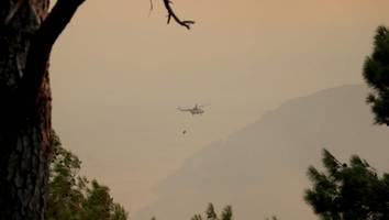 waldbrand auf samos - lösch-helikopter stürzt ins meer ab - mindestens zwei tote