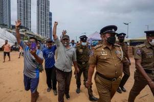 Protest in Sri Lanka gegen Notstand