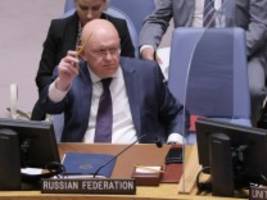 Vereinte Nationen: Russlands Botschafter droht im UN-Sicherheitsrat