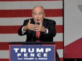 USA: Ermittlungen wegen Wahlbeeinflussung gegen Trump-Berater Rudy Giuliani