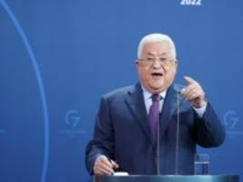 Treffen mit Scholz: Abbas löst mit Äußerung Empörung aus