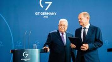 Nach Treffen mit Scholz: Empörung über Abbas' Holocaust-Vergleich