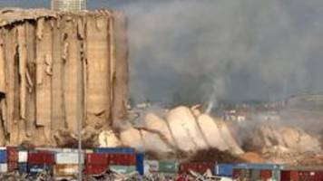 weitere silos im beiruter hafengebiet eingestürzt