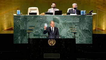 Gastbeitrag von Gabor Steingart - In seiner UN-Rede offenbart Scholz, wie er wirklich zum Krieg steht