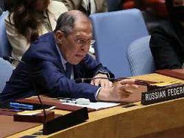 Kommt zu spät und geht zu früh: Lawrow gibt im UN-Sicherheitsrat den Paria