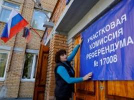 ukraine: abstimmen unter zwang