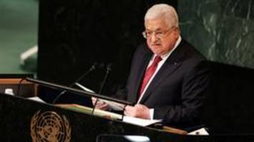 abbas: israel zerstört zwei-staaten-lösung