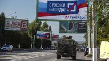 Scheinreferenden in besetzten Gebieten in Ostukraine gestartet
