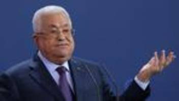 nahostkonflikt: palästinenser-präsident will mit benjamin netanjahu verhandeln