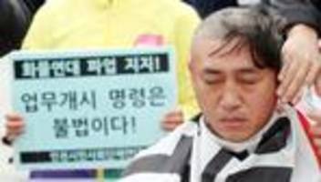 Südkorea: Lkw-Fahrer streiken weiter für höhere Löhne