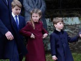 malerei liegt in royal family: prinzen george und louis sorgen für gute stimmung