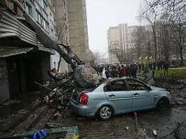 Monastyrskyj bei Kiew abgestürzt: Scholz spricht von einem traurigen Tag für die Ukraine