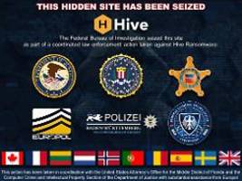 angriffe auf 1500 unternehmen: cyberkriminellen-netzwerk hive zerschlagen