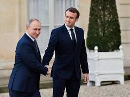 Macron verteidigt seine Haltung: Ich werde auch weiterhin mit Russland sprechen
