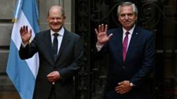 Argentinien: Scholz hofft auf Einigung mit Mercosur-Staaten
