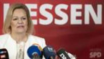 Landtagswahl: SPD nominiert Nancy Faeser als Spitzenkandidatin für Hessen-Wahl