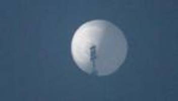 Chinesischer Spionageballon: USA sperren offenbar den Luftraum für Ballon-Abschuss