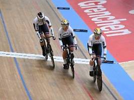Goldener Auftakt der Bahnrad-EM: Deutsche Sprint-Frauen dominieren auf dem Holzoval