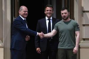Scholz und Macron treffen Selenskyj in Paris