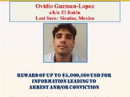 Wurde Anfang des Jahres gefasst: USA beantragen Auslieferung von El Chapo-Sohn