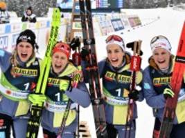 Nordische Ski-WM: Langlauf-Frauen holen Silber