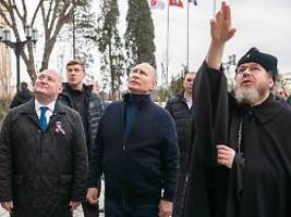 Neunter Jahrestag der Annexion: Putin stattet Krim überraschend Besuch ab