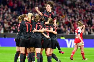 FC-Bayern-Frauen feiern Zittersieg gegen Arsenal in der Allianz Arena