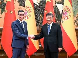 Sánchez trifft Xi in Peking: China kritisiert extremen Druck auf Russland - nicht den Krieg