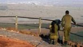 nahost-konflikt: israel meldet raketenbeschuss aus syrien auf die golanhöhen