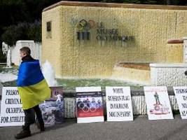 verbot für wettkämpfe mit russen: ukraine erhöht den einsatz, ioc ist empört
