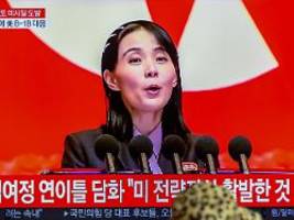 kim-schwester schimpft auf usa: nordkorea will nukleare abschreckung perfektionieren