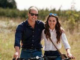 Radel-Ausflug bei Sonnenschein: William und Kate zeigen sich sportlich zum Hochzeitstag
