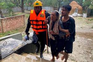 katastrophe: verzweiflung nach zyklon mocha in myanmar