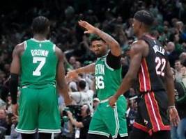 Erneuter Sieg gegen Miami Heat: Boston Celtics kämpfen um historisches NBA-Comeback