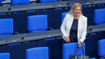 Innenpolitische Bedrohungen - Union warnt: Urlaub für Bundesinnenministerin Faeser ist „jetzt wohl nicht drin“