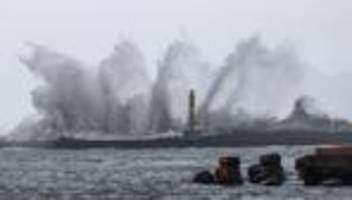 taifun haikui: mehr als 40 verletzte durch taifun in taiwan